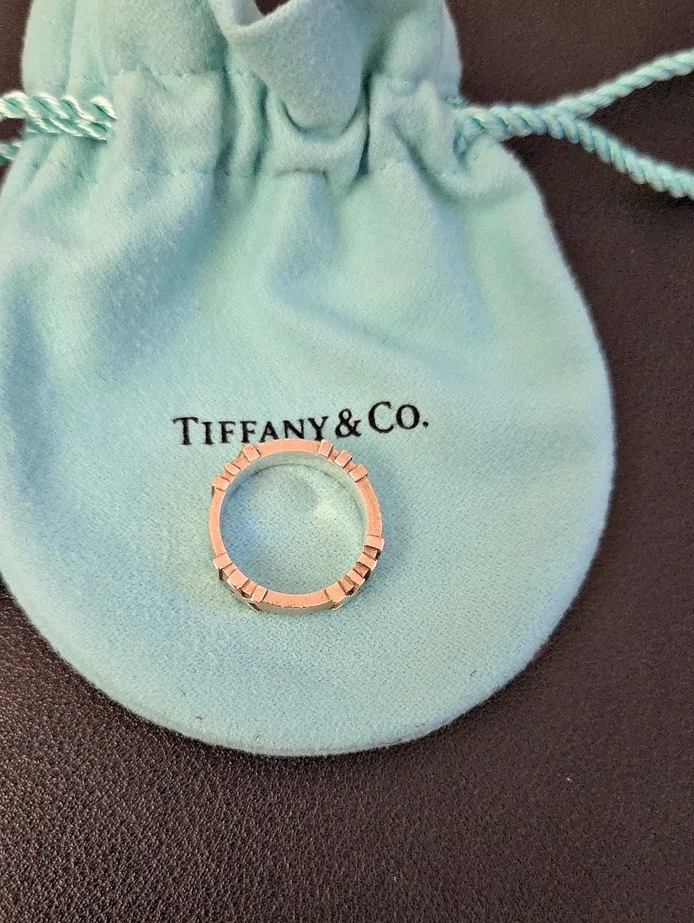 Tiffany & Co. Atlas Band Ring. Size 5.